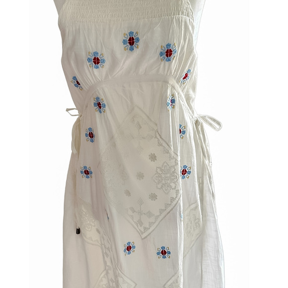 NEW Free People Dewdrop Maxi Dress White Ivory Floral Lace Size M NWT - Picture 13 of 16